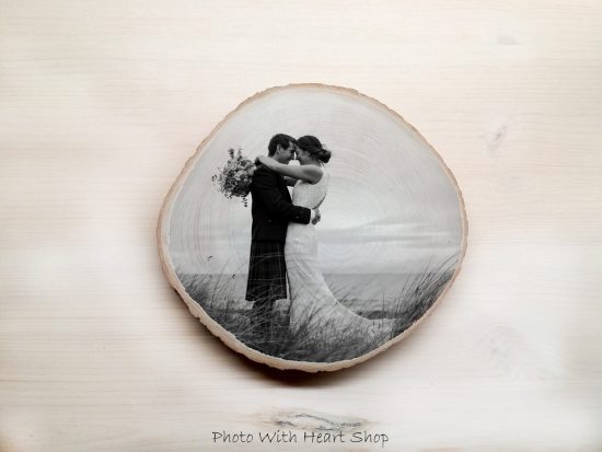 Boomschijf met foto,foto op hout,houtprint,fotoblokken,landelijke woondecoratie, rustieke woondecoratie,bijzonder persoonlijk kado!