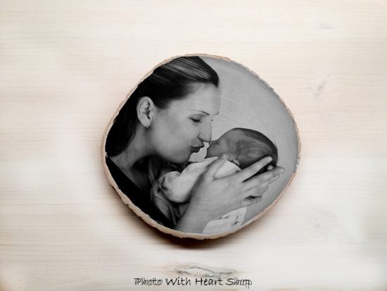 Boomschijf met foto,foto op hout,houtprint,fotoblokken,landelijke woondecoratie, rustieke woondecoratie,bijzonder persoonlijk kado!