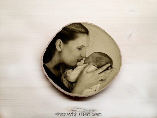Boomschijf met foto,foto op hout,houtprint,fotoblokken,landelijke woondecoratie, rustieke woondecoratie,bijzonder persoonlijk kado!