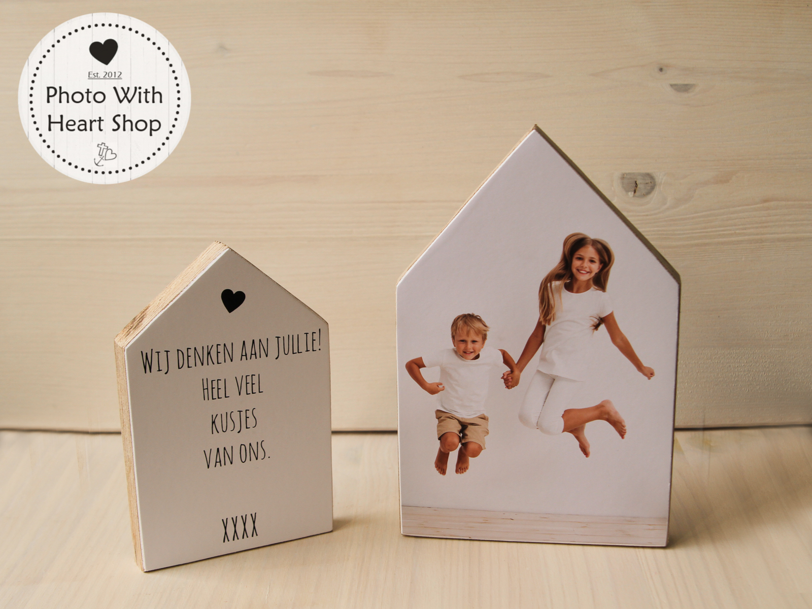 bijstand Toepassen speer Fotohuisjes van hout-Houten fotohuisjes-Houten huisje met foto - Photo With  Heart Shop